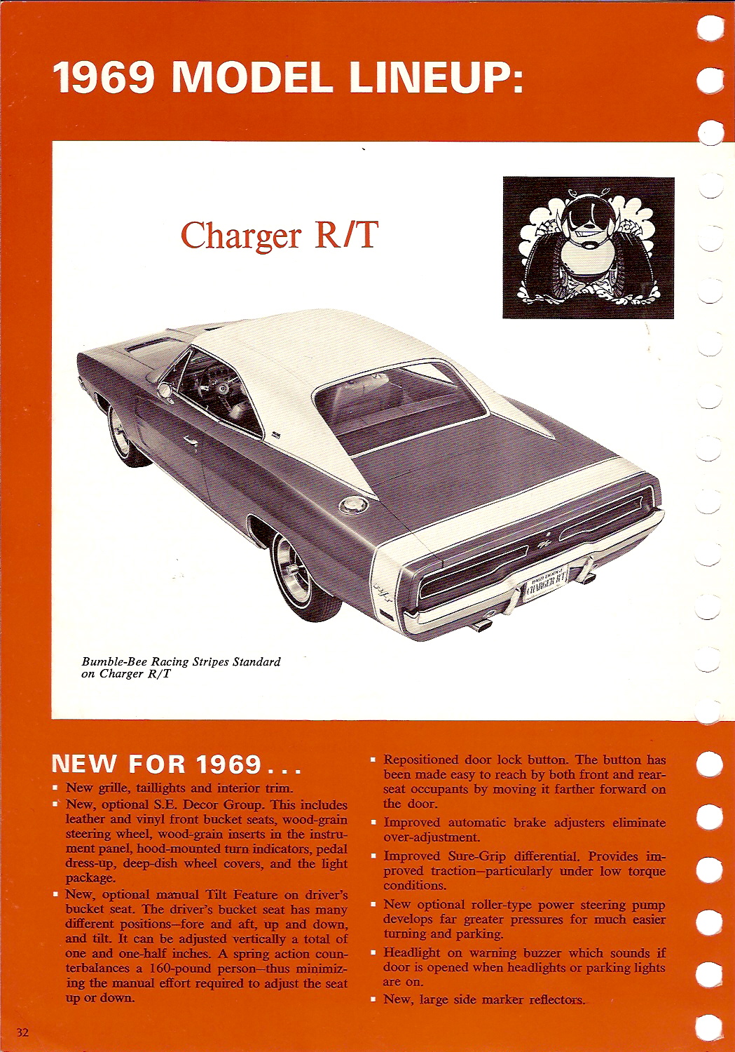 1969 Dodge Chargeur Moteur Equipment Assemblage Manuel Lignes Courroies Tuyaux